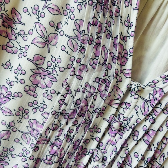 Loft Sleeveless Blouse Womens L Lavender Floral Soft Casual Summer Relaxed Top - Picture 6 of 10